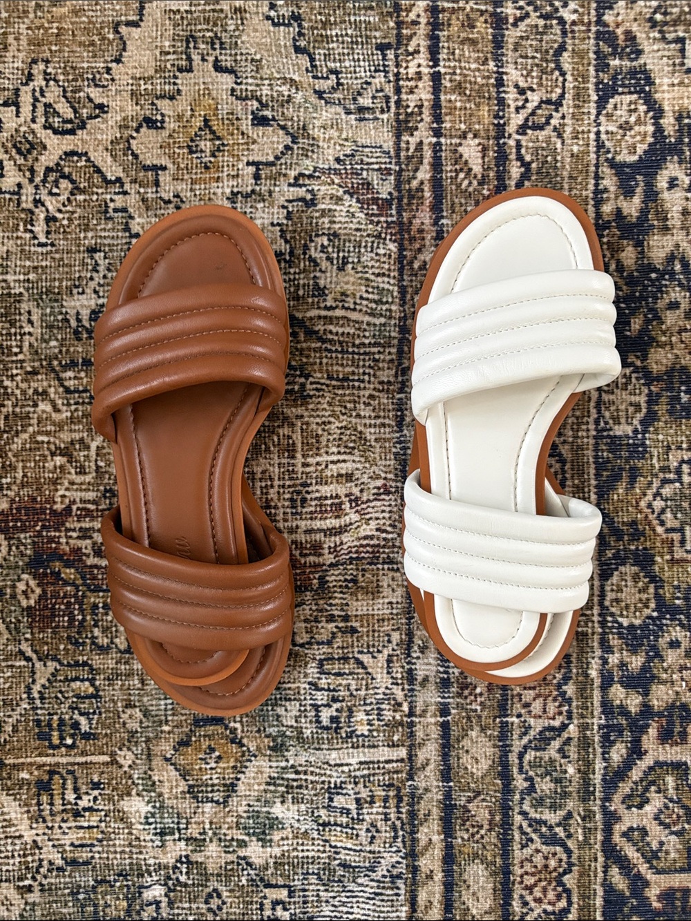 J. crew slide sandals (2 pair)